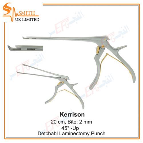 Kerrison Laminectomy Punch, Detchable, 45º - Up, Length of Shaft: 200 mm, Bite: 2 mm 