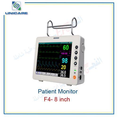 جهاز مونيتور  لقياس الوظائف الحيوية للجسم 8 بوصة  5 وظائف Pateint monitor (Unicare) 8 inch 5 functions