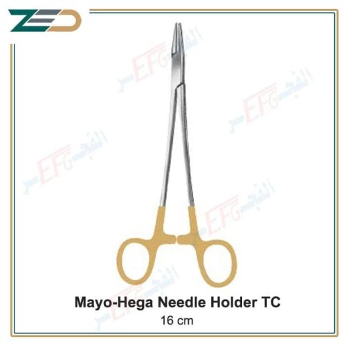 Mayo-Hegar needle holders TC , 16 cm ماسك إبر مايو هيجر